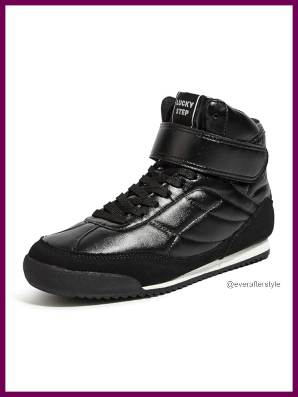 High Top Fashion Sneakers Hook and Loop Lace Up Ankle Boots